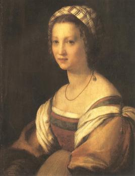 安德烈 德爾 薩托 Portrait of the Artist's Wife 安德烈 德爾 薩托 Portrait of the Artist's Wife